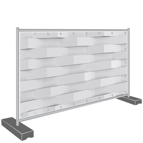 Sichtschutz Banner, abstrakte Wand