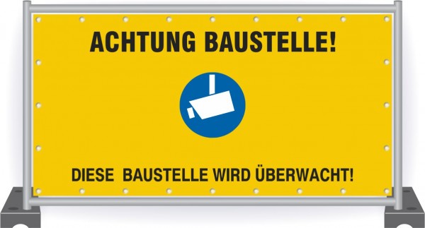 Baustellenbanner-Baustellenüberwachung-Videoüberwachung