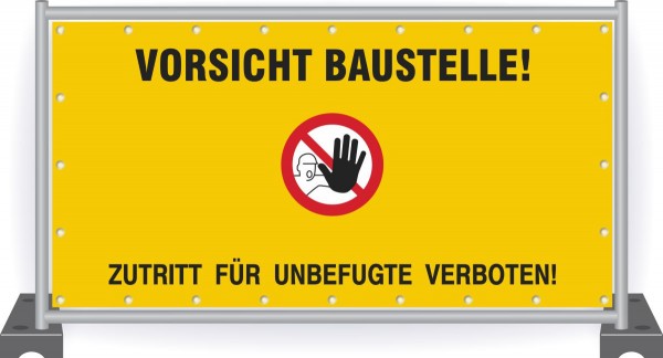 Baustellenbanner-Sicherheitszeichen-Vorsicht-Baustelle