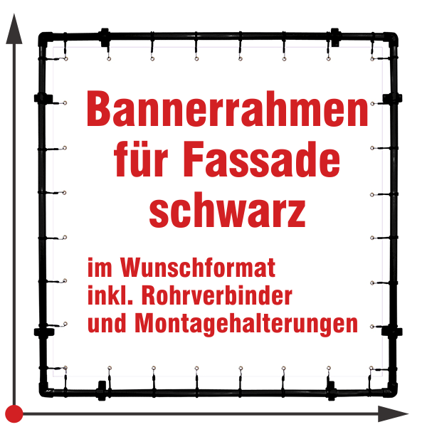Rahmen für Fassaden - schwarz