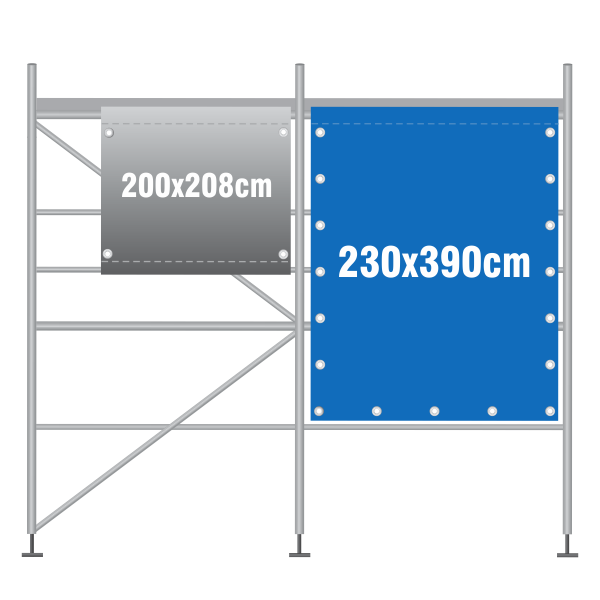 Gerüstbanner 230x390cm