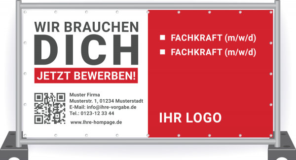 Banner Mitarbeiter gesucht