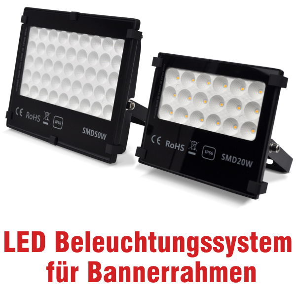 LED Strahler für Bannerrahmen
