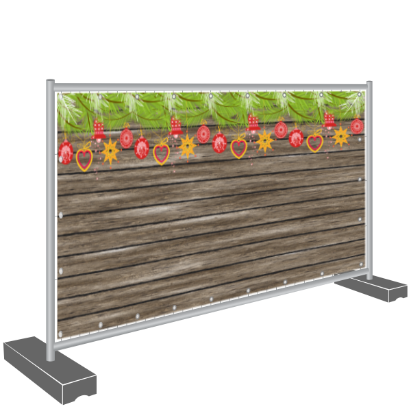 Sichtschutz Banner Weihnachtsmarkt