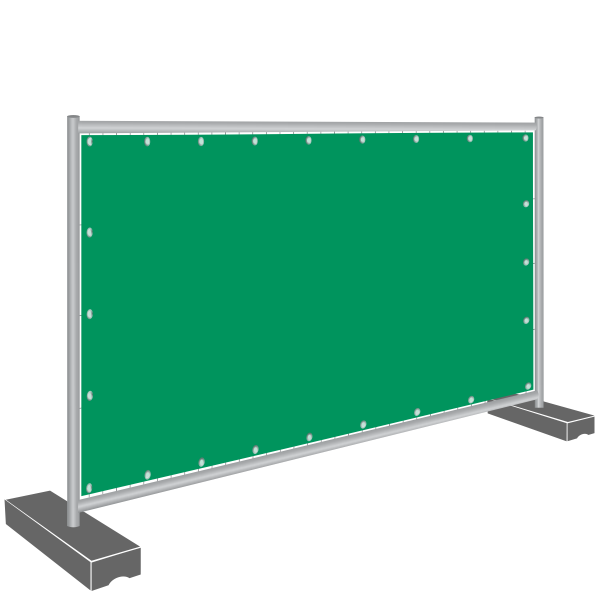 Notausgang Banner - Blende grün