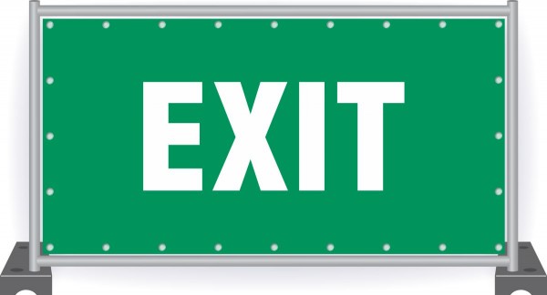 Notausgang-Banner-Exit